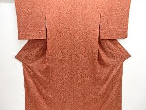 縮緬地花唐草模様小紋着物